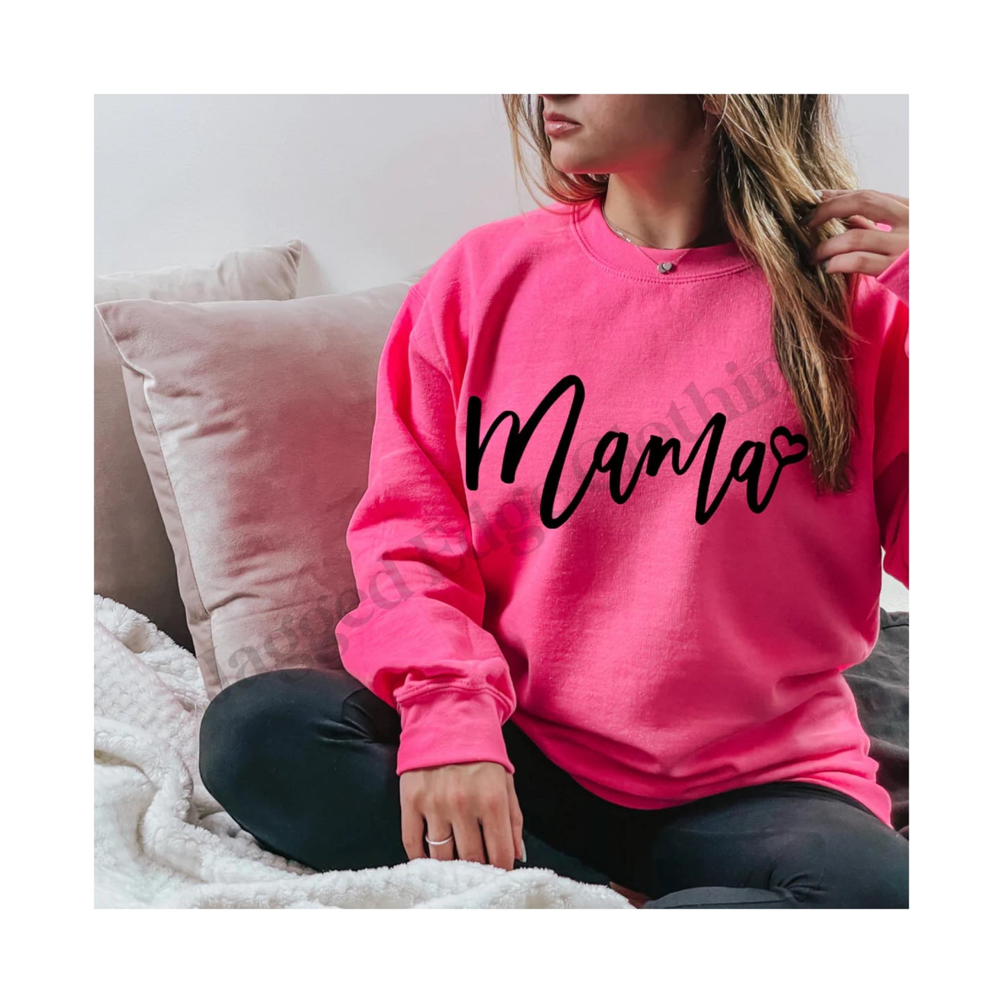 Women's Crewneck Pre Order MAMA PUFF PRINT